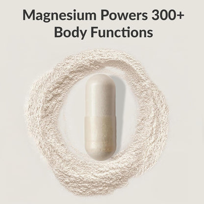 BIOptimizers Magnesium Breakthrough Supplement with 500mg - 7 Forms of Magnesium: Glycinate, Malate, Citrate, and More - Natural Support for Sleep and Cognitive Function -60 Capsules- Calming Vitamins