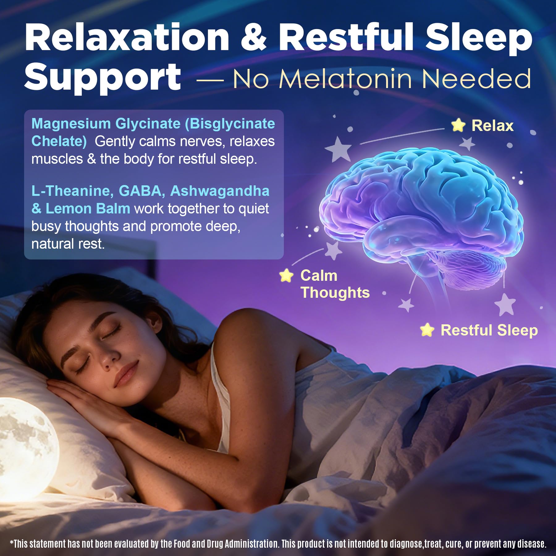 Full Spectrum Magnesium Glycinate Complex 21 in 1 Gummies for Deep Calm Sleep, 12 Forms Magnesium Citrate Malate Taurate Orotate for Women Men + Probiotics w/Ashwagandha, L-Theanine, GABA, 120Cts Nextdia buy supplements Au