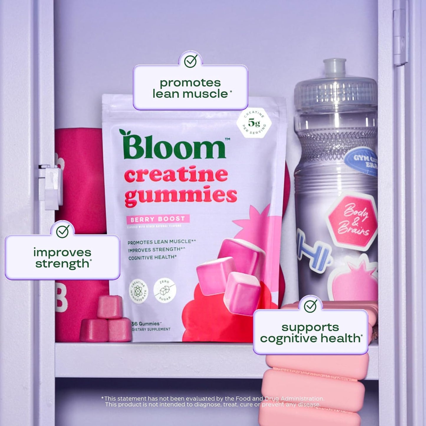 Bloom Creatine Gummies and Greens Gummies Bundle
