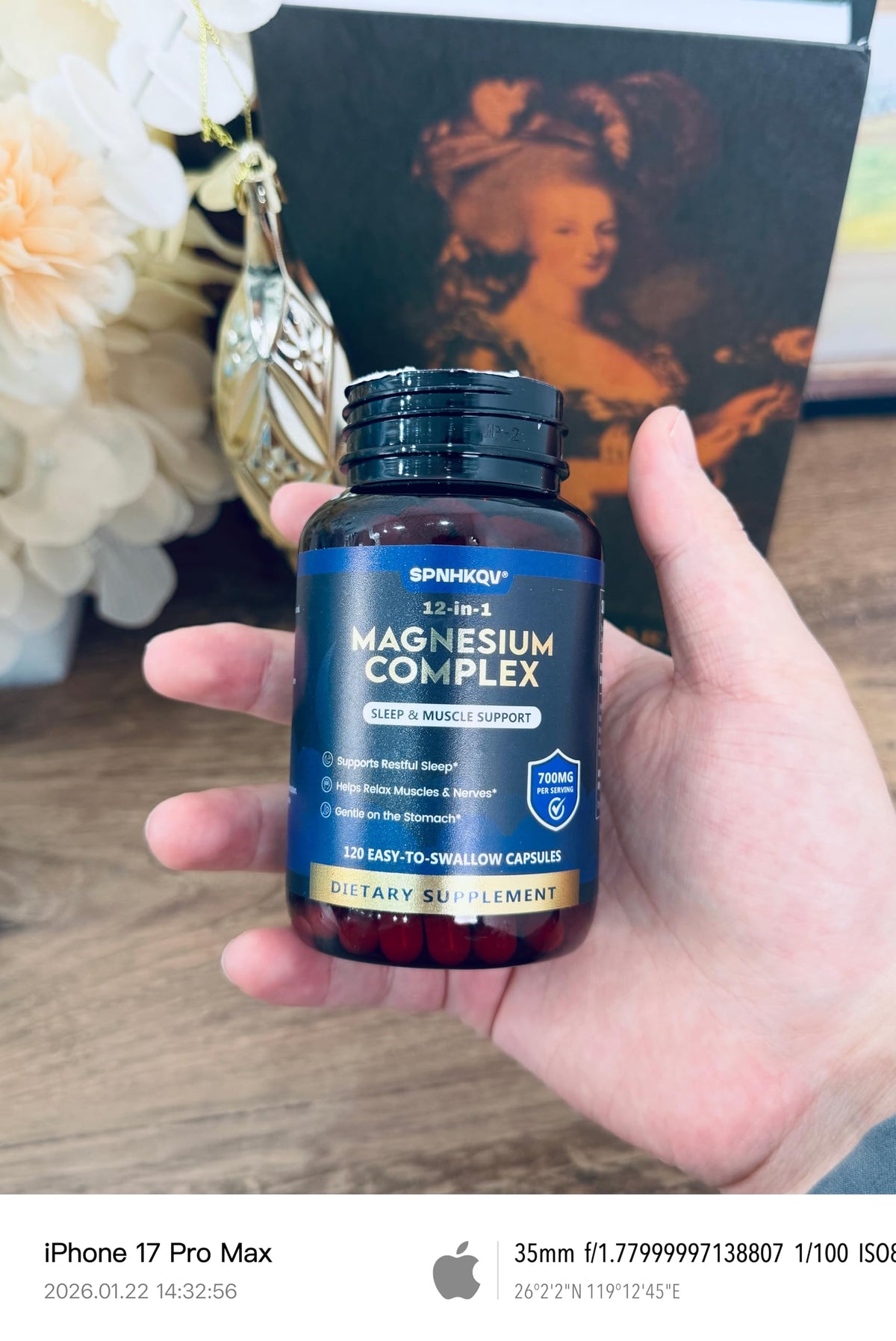 SPNHKQV Magnesium 12-in-1 Complex Supplement – 700mg High Absorption Magnesium Glycinate Capsules for Women & Men – Muscle, Nerve & Sleep Support – 120 Vegan Capsules SPNHKOV buy supplements Au
