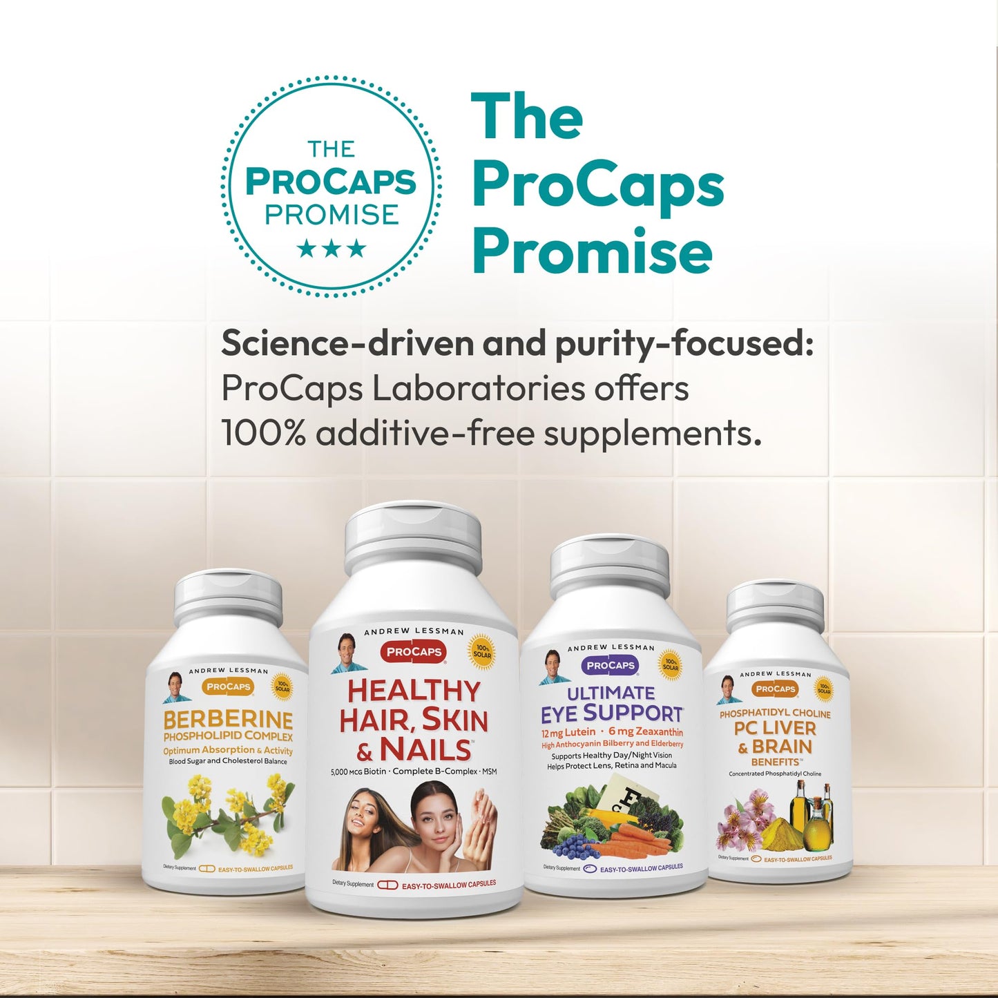 ANDREW LESSMAN ProCaps Friendly Flora Probiotic 10 Billion CFU, 90 Capsules