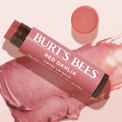 Burt's Bees Lip Tint Balm with Long Lasting 2 in 1 Duo Tinted Balm Formula, Color Infused with Deeply Hydrating Shea Butter