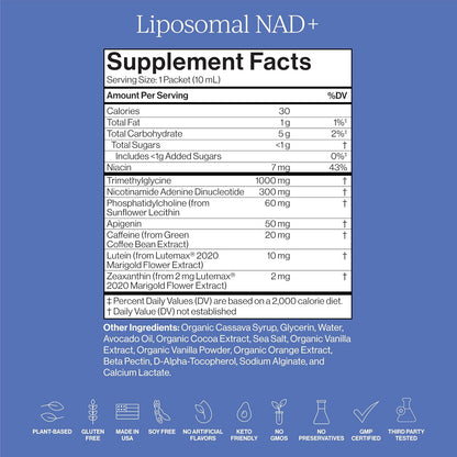 CYMBIOTIKA Liposomal NAD+ Supplement for Energy & Healthy Aging
