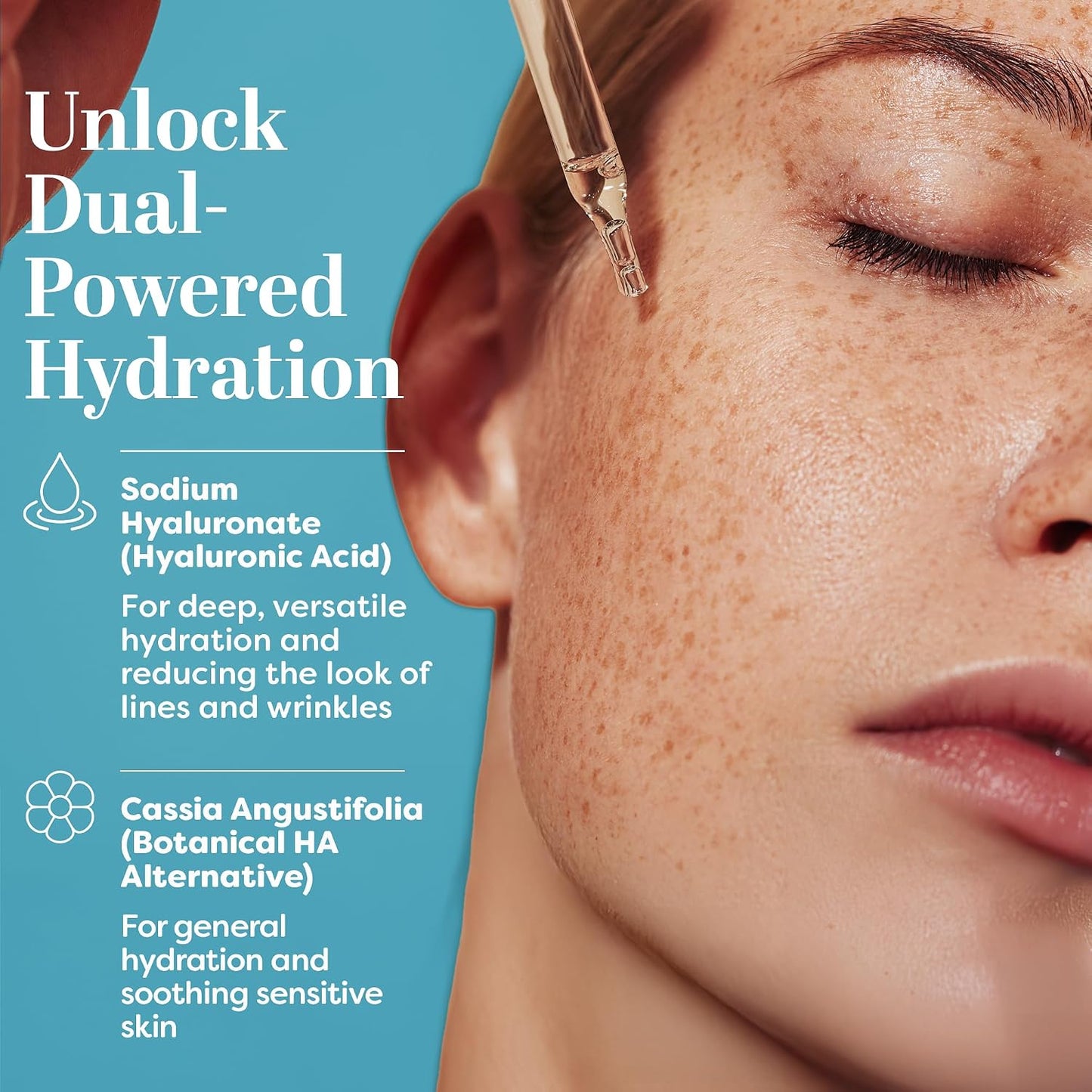 TruSkin Hyaluronic Acid Serum for Face for Hydrated, Plumper Skin, 1 fl oz | With 7 ultra-hydrating ingredients to replenish moisture and leave skin feeling soft, smooth and healthy-looking