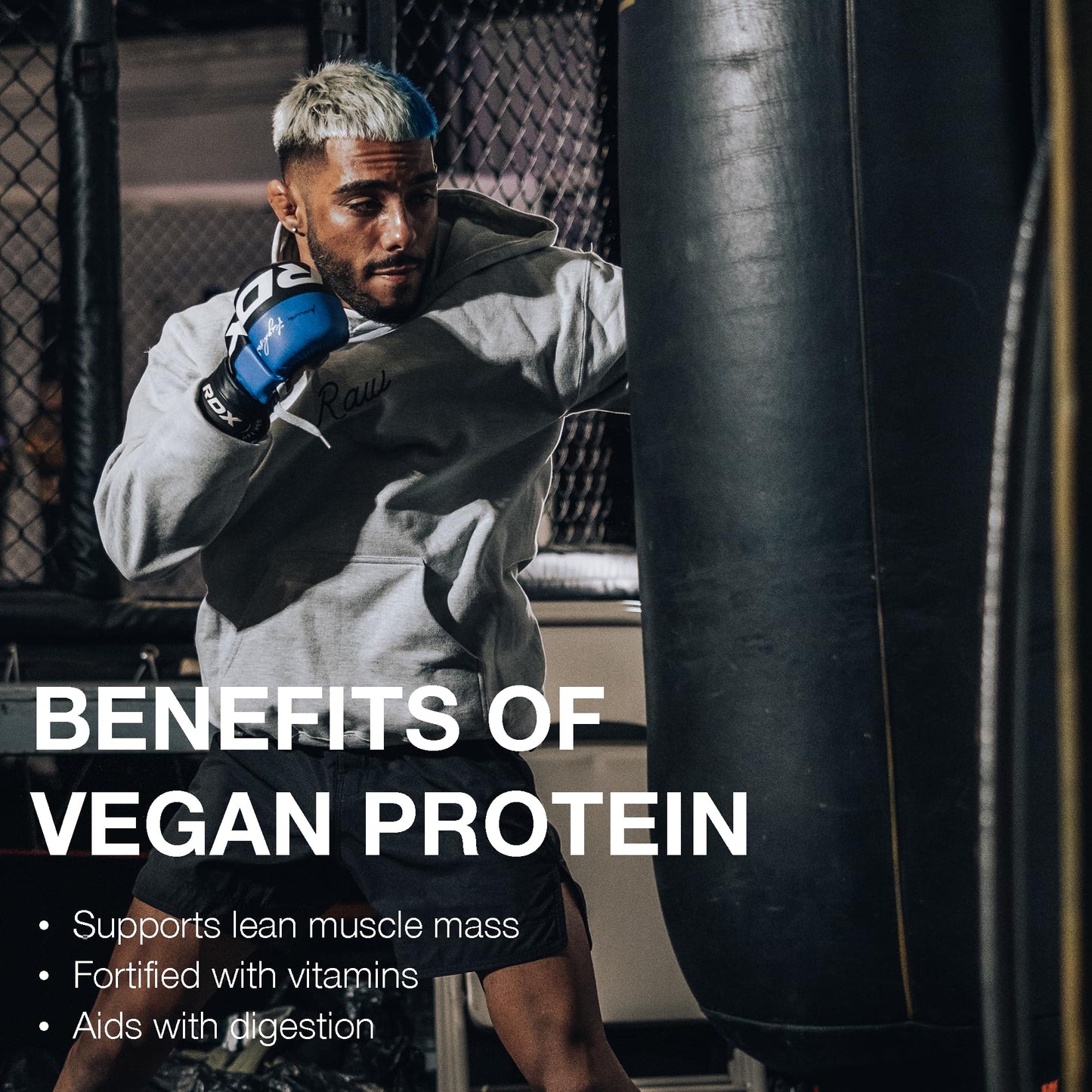 RAW Vegan Protein Powder, Acai Bowl - 20g of Plant-Based Protein Powder & Fortified with Vitamins for Muscle Growth & Recovery - Low-Fat, Low Carb, Naturally Flavored & Sweetened - 25 Servings