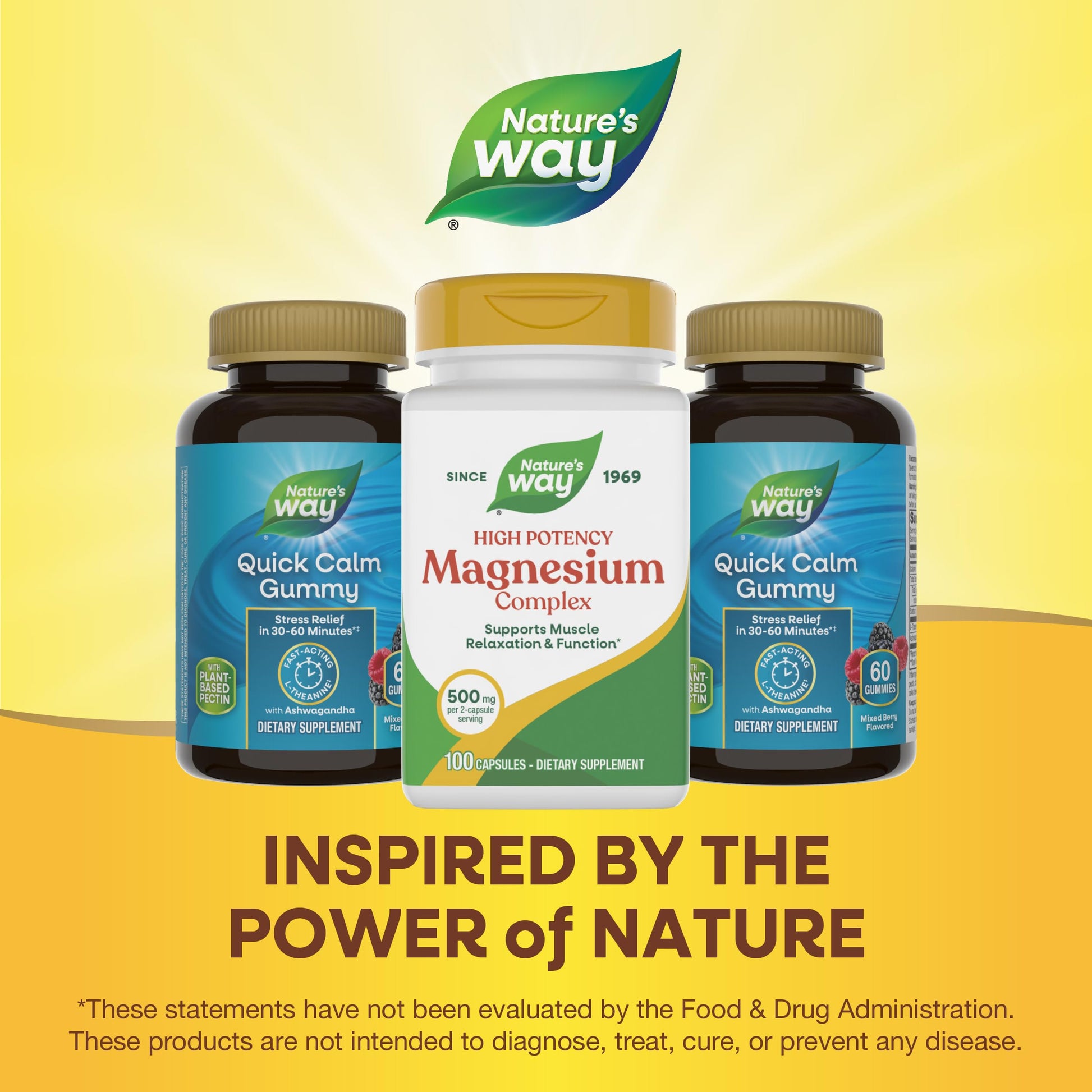 Nature's Way Magnesium Complex, Supports Muscle Relaxation*, Muscle Function*, Promotes a sense of Calm*, Magnesium Citrate and Oxide, 100 Capsules Nature's Way buy supplements Au