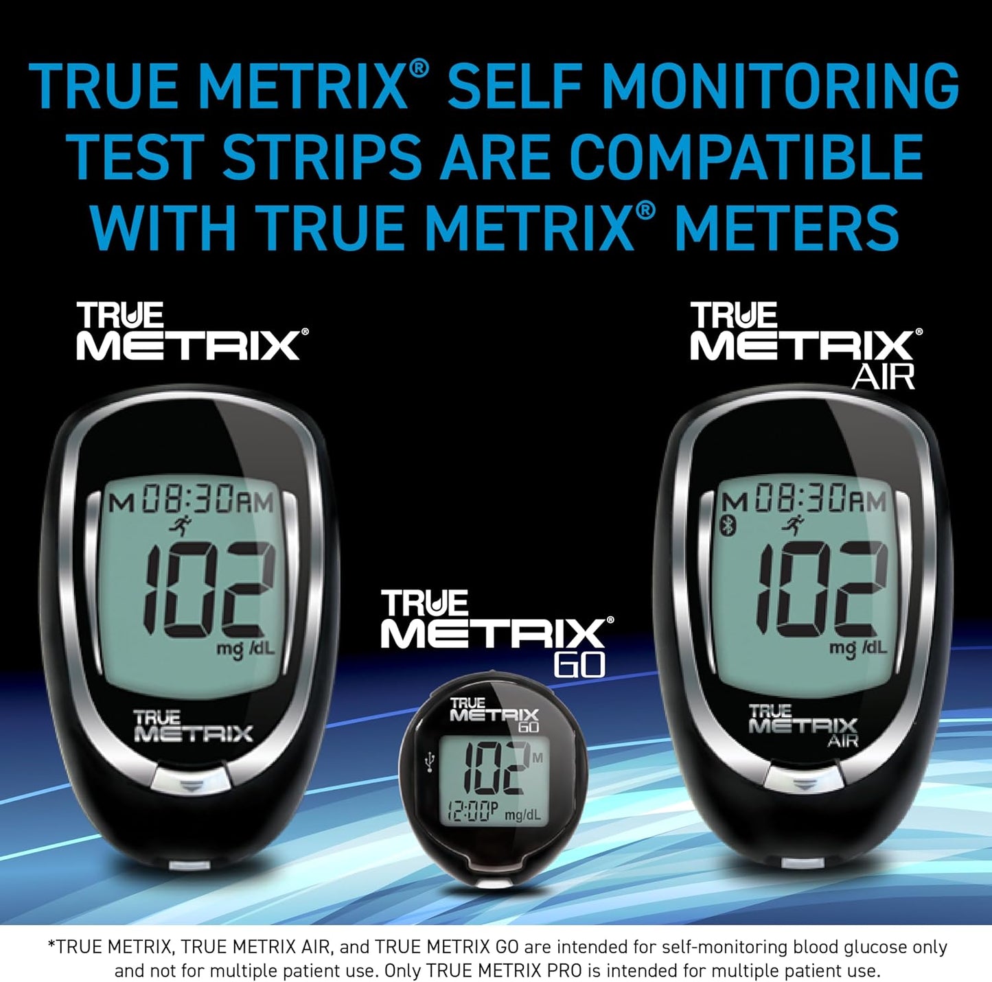 TRUE METRIX Glucose Test Strips 100 Count, TRUEplus 30G Lancets 100 Count | Blood Glucose Test Strips and Lancets, Compatible with TRUE METRIX Family of Self Monitoring Blood Glucose Meters