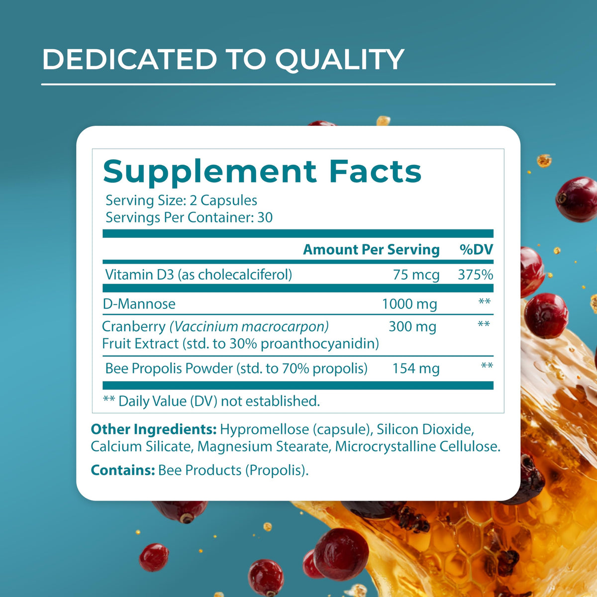 PUREHEALTH RESEARCH UT Fix - Urinary Tract Health Formula - Urinary Tract Support for Women & Men - Cranberry Supplement with D Mannose 1000mg, Vitamin D3 & Bee Propolis - 60 Capsules PUREHEALTH RESEARCHBuy Supplements Australia