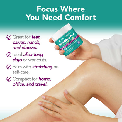 Owell Naturals Neuropathy Balm for Feet, Muscles & Joints – Long Lasting Comfort Formula with Frankincense, Myrrh, Coconut Oil, Beeswax – Fast Absorbing Botanical Skin Care, 2 oz Owell NaturalsBuy Supplements Australia