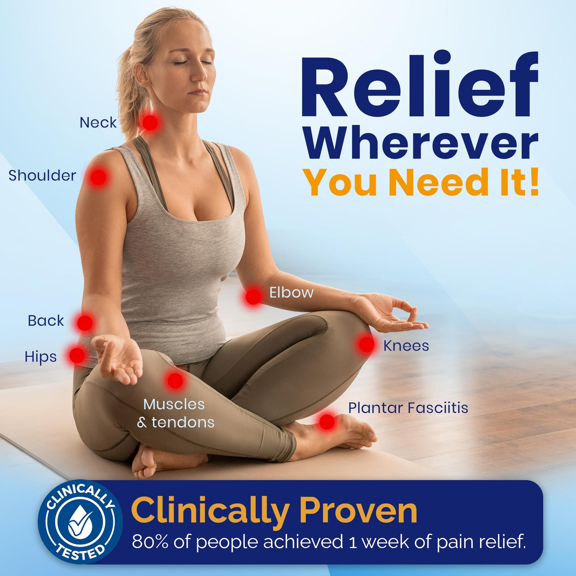 PainPause Long Lasting Pain Relief - Back, Hip, Knee, Neck, Plantar Fasciitis, and Others - Relief for Up to 7 Days, Clinically Tested, 4 Devices in 2 Pouches PainPauseBuy Supplements Australia