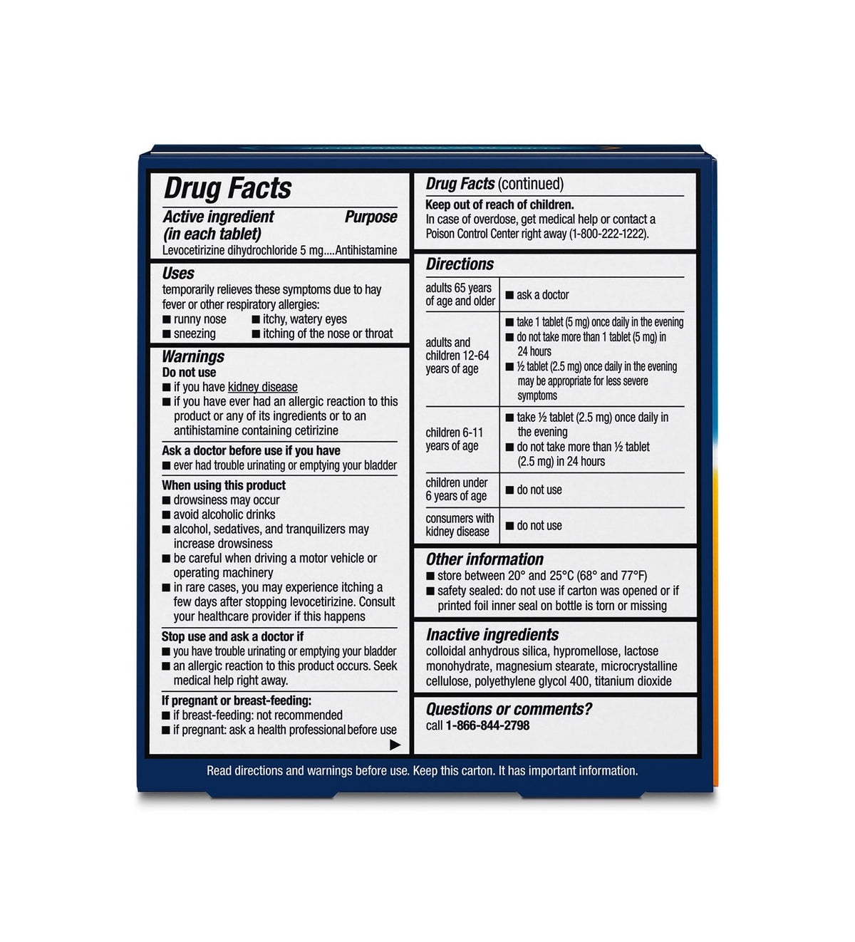 Xyzal 24 Hour Allergy Relief Medicine, Original Prescription Strength Antihistamine, Levocetirizine Dihydrochloride Tablets, 5 mg, 90 Count Xyzal buy supplements Au