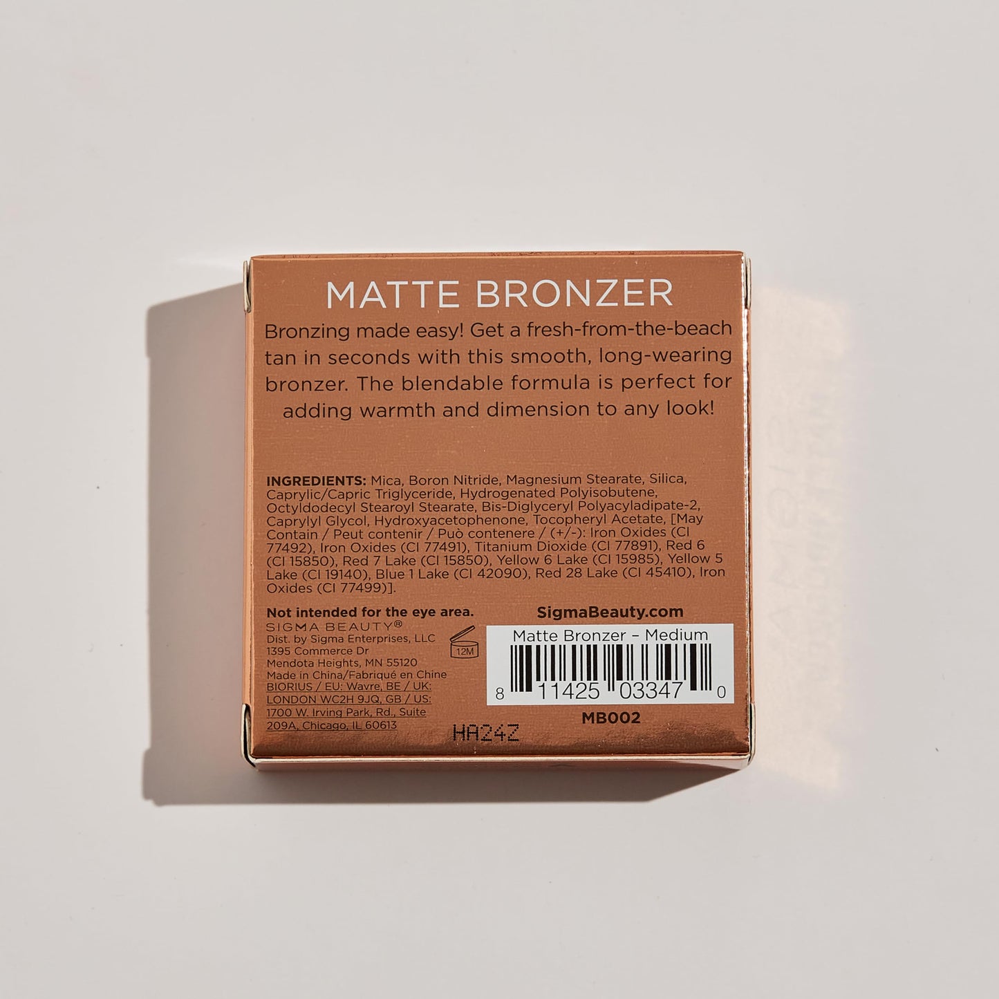 Sigma Beauty Matte Bronzer - Longwear Light Bronzer Powder with Matte Finish for Face - Achieving a Natural, Sun Kissed Glow (Dark) Sigma BeautyBuy Supplements Australia