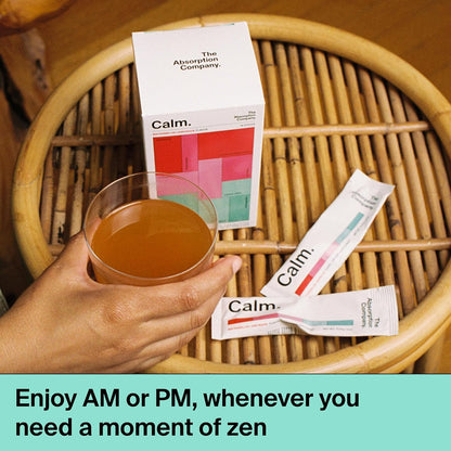 The Absorption Company Powder Bundle - Calm & Restore Supplement Packs (7) | Workout Recovery Mix, Energy Hydration Boost + Calming Relax Drink Packs, No Melatonin, Vitamin Health Kit, High Absorption