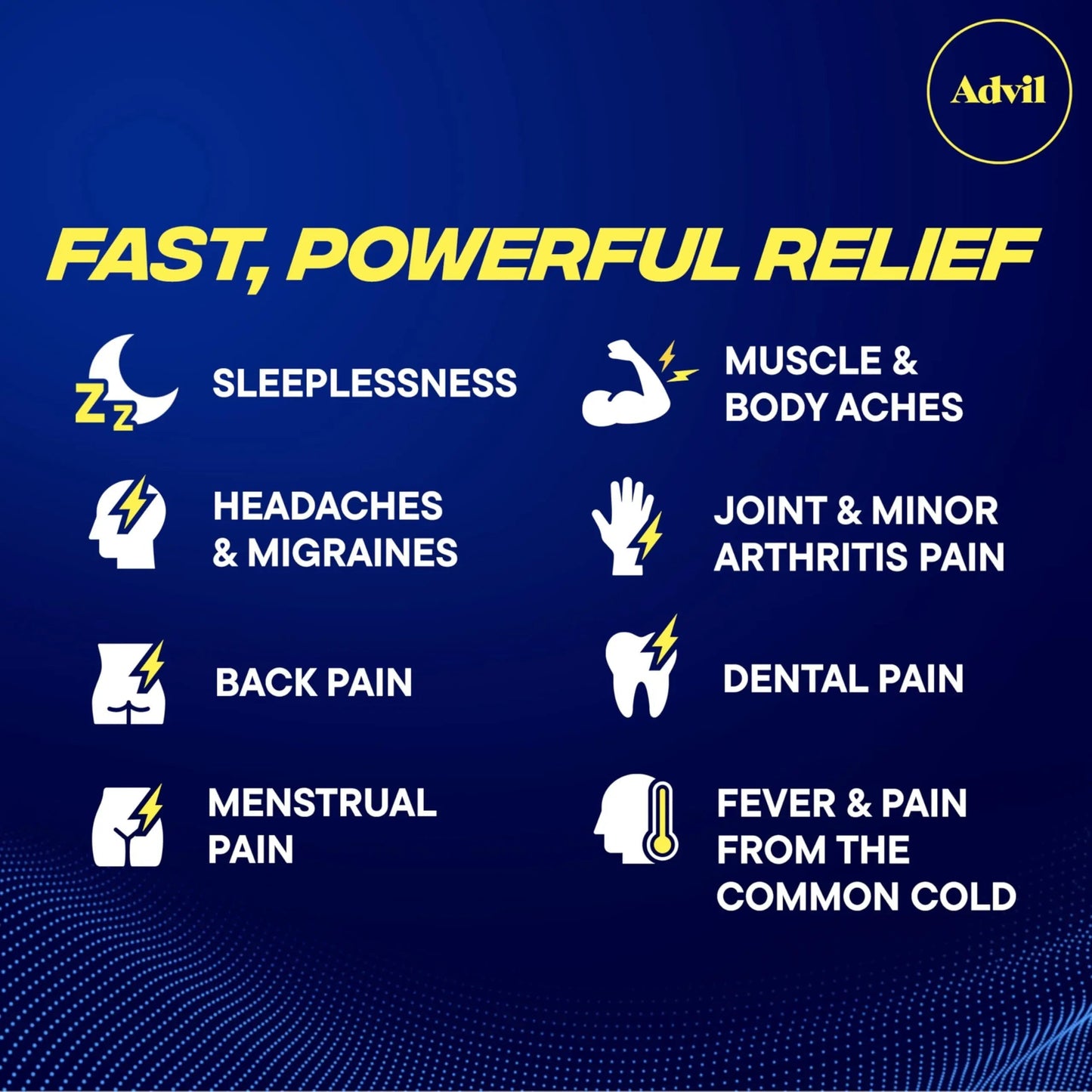Advil PM Pain Reliever and Nighttime Sleep Aid, Pain Medicine with Ibuprofen for Pain Relief and Diphenhydramine Citrate for a Sleep Aid - 40 Coated Caplets AdvilBuy Supplements Australia