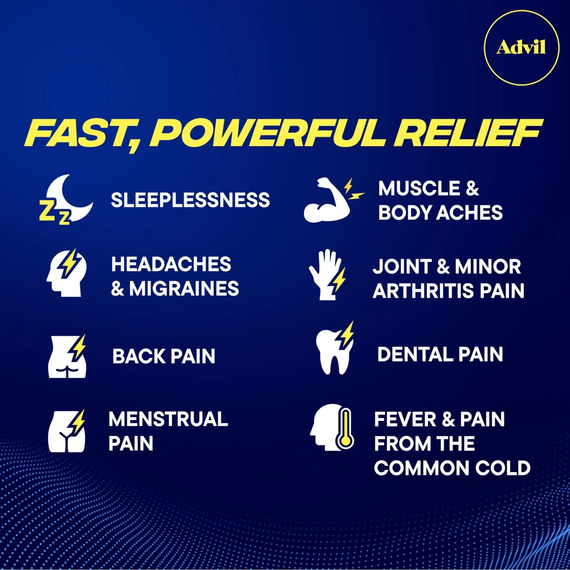 Advil PM Pain Reliever and Nighttime Sleep Aid, Pain Medicine with Ibuprofen for Pain Relief and Diphenhydramine Citrate for a Sleep Aid - 80 Coated Caplets AdvilBuy Supplements Australia