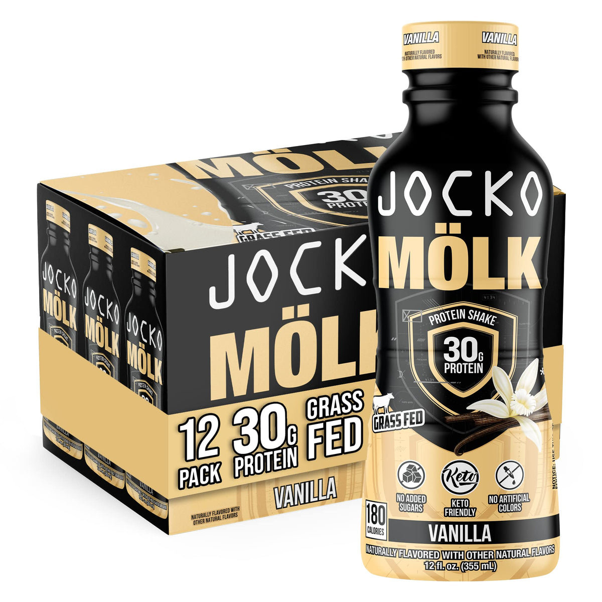 Jocko Fuel Protein Shake Bundle - Vanilla and Chocolate (24 Count) Jocko Fuel buy supplements Au