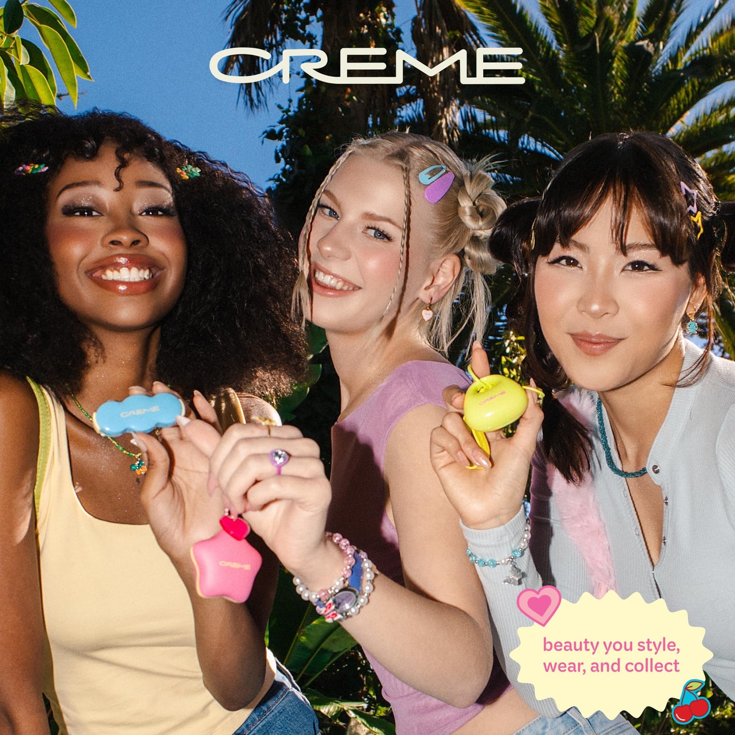 The Crème Shop Shimmer Pop Clip-On Lip Gloss | Korean Makeup, Cute Clip Accessory, Hydrating, Non-Sticky, Shea Butter, Hyaluronic Acid, Vitamine E- Nude Orbit The Crème ShopBuy Supplements Australia