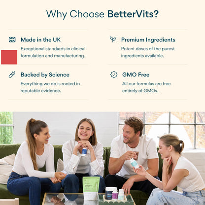 Bettervits Menopause Supplements for Women with Ashwagandha and Zinc | Hormone Balance Support with Vitamins D3 B6 B12 for Hot Flashes | Perimenopause Supplements for Monthly Wellness - 60 Capsules BettervitsBuy Supplements Australia