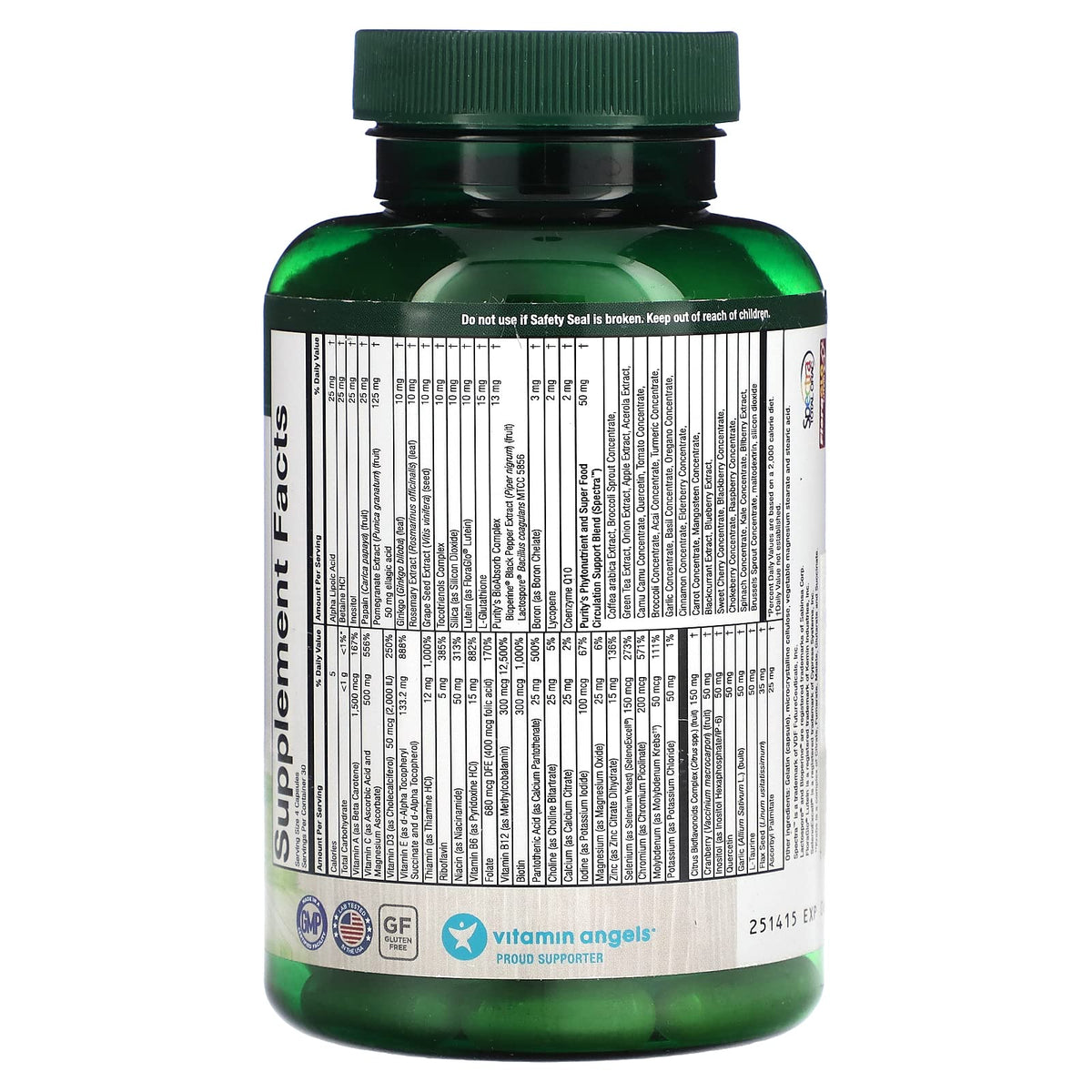 Purity Products Perfect Multi - Multivitamin Packed with Vitamins, Minerals and Phytonutrients - 60 Breakthrough Nutrients - Support for Healthy Immunity, Normal Energy Levels - 120 Capsules (1) Purity ProductsBuy Supplements Australia