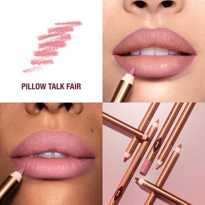 Charlotte Tilbury Lip Cheat Lip Liner Pencil - Gives Lips a Fuller-Looking, Defined Pout - Enriched with Jojoba Oil & Hyaluronic Acid - Waterproof, Smudge-Proof & Transfer-Proof - Pillow Talk Fair Charlotte TilburyBuy Supplements Australia