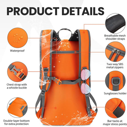 Venture Pal 40L Lightweight Packable Travel Hiking Backpack Daypack