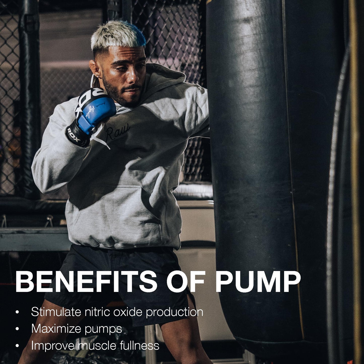 RAW Pump Stim Free Pre Workout (Watermelon) - Non-Stimulant Pre Workout Supplement Powder Nitric Oxide Booster - Pre Workout Supplements Drink for During Workout - 40 Servings