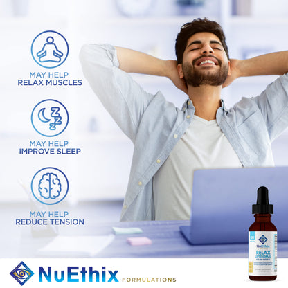 NuEthix Formulations Relaxation Supplement Bundle: Cort-Eaze Cortisol-Control Supplement, 60 Capsules, 30 Servings and Relax Liposomal, 2 Fluid Ounces, 30 Servings NuEthix Formulations buy supplements Au