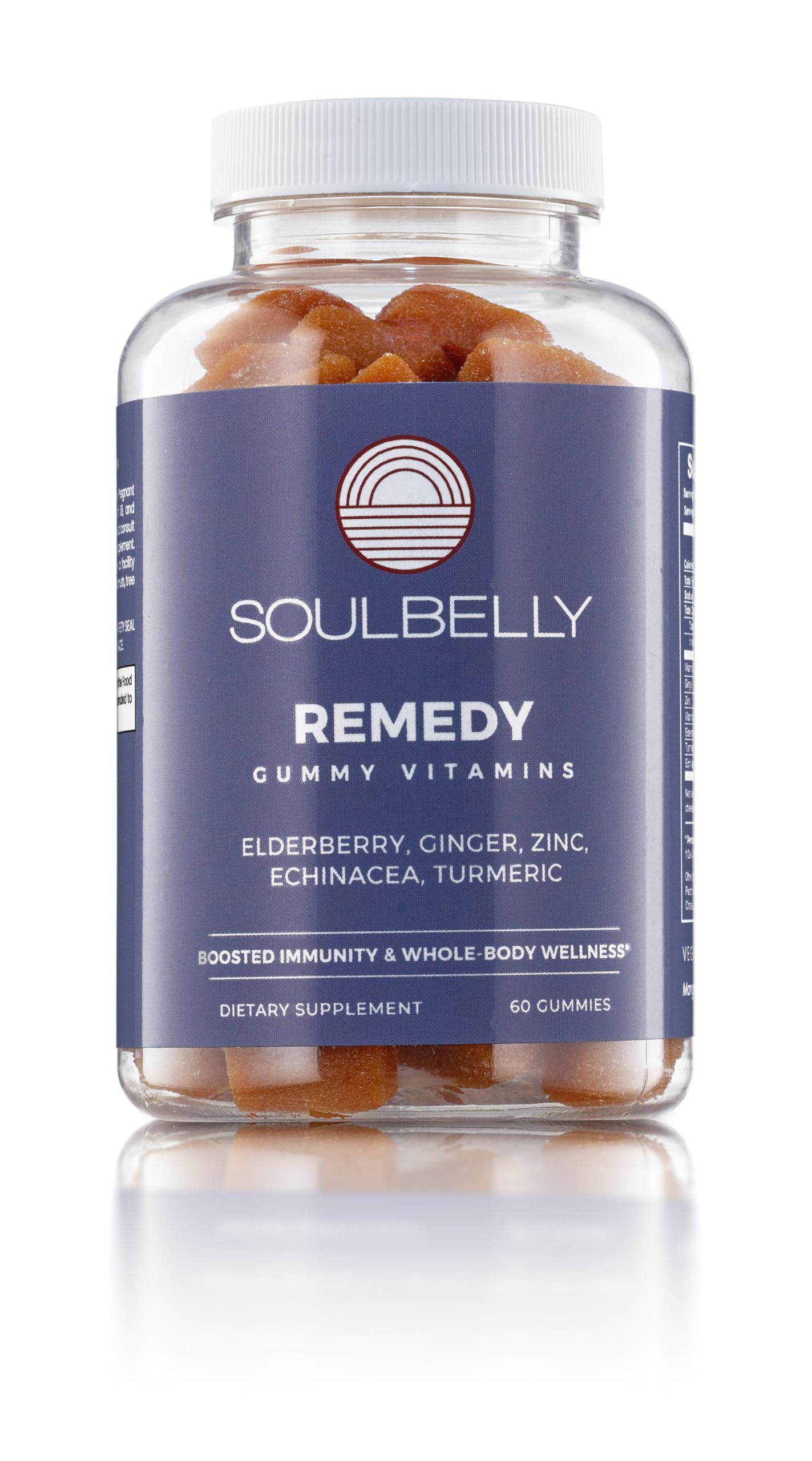 SOULBELLY Super Immunity | Remedy Vitamin Gummies for Immune Support | Vegan | Gluten-Free | Non-GMO | 60 Count SOULBELLY buy supplements Au