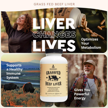 Ancestral Supplements Beef Organ & Liver Bundle for Women – Supports Hormone Balance, Energy, Skin & Wellness – Grass Fed, Pasture Raised Multivitamin