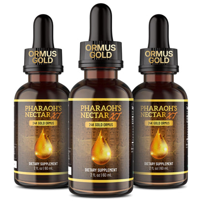 Pharaoh's Nectar XT 24K Monoatomic Gold Ormus Liquid | Third Eye Awakening + Vivid Dreaming, Clean Energy + Mental Clarity, Spiritual Supplement, 60mL