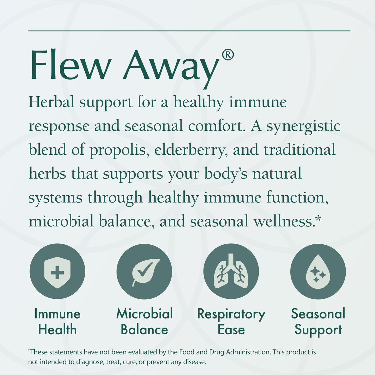 Natura Health Products Flew Away Supplement - Immune System Support & Seasonal Defense - Featuring Ginger, Elderberry, Propolis and Eucalyptus (60 Capsules) Natura Health ProductsBuy Supplements Australia