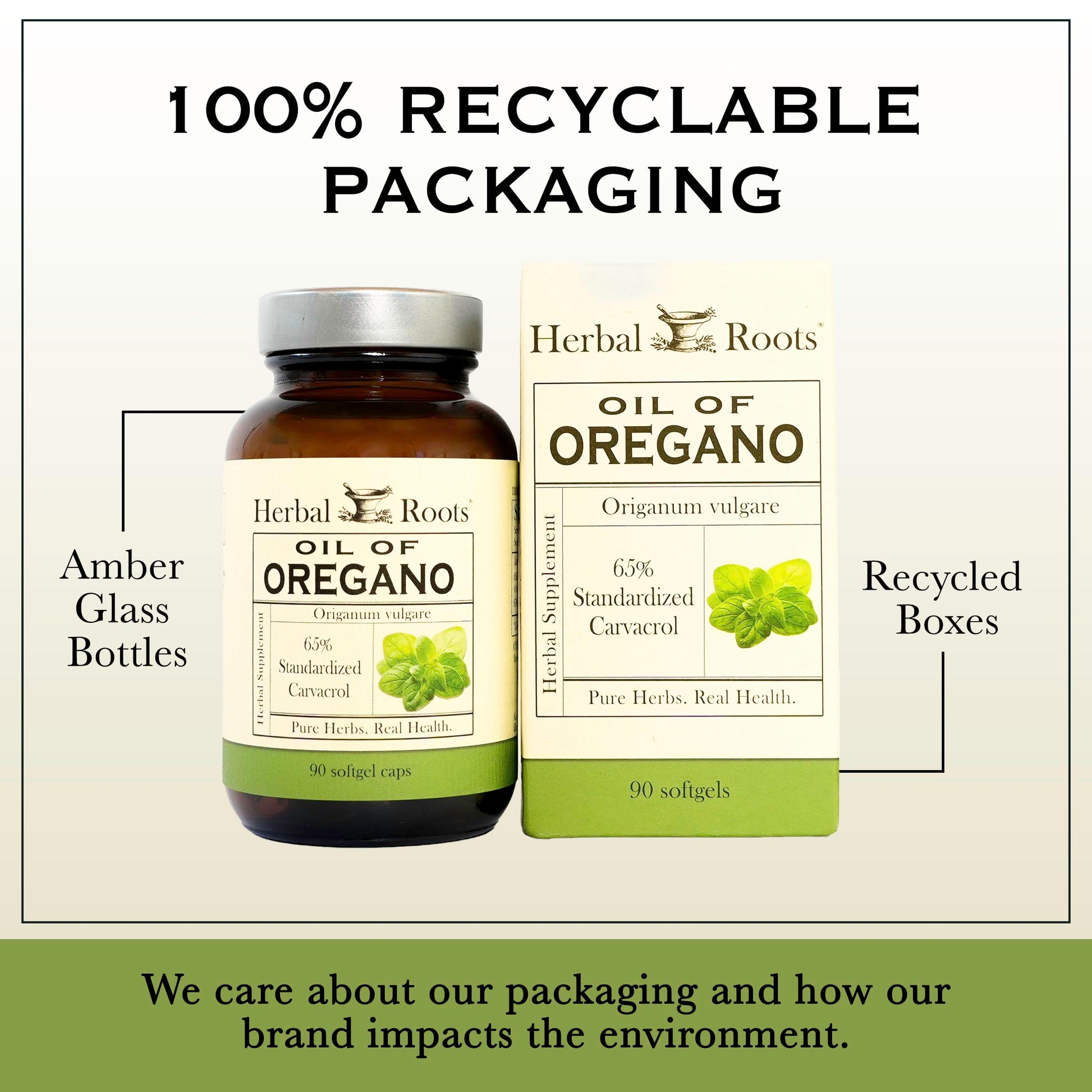 Herbal Roots Oil of Oregano - Made from Mediterranean Oregano Oil - 90 Easy to Swallow Softgel Capsules - Extra Strength 150mg Herbal Roots buy supplements Au