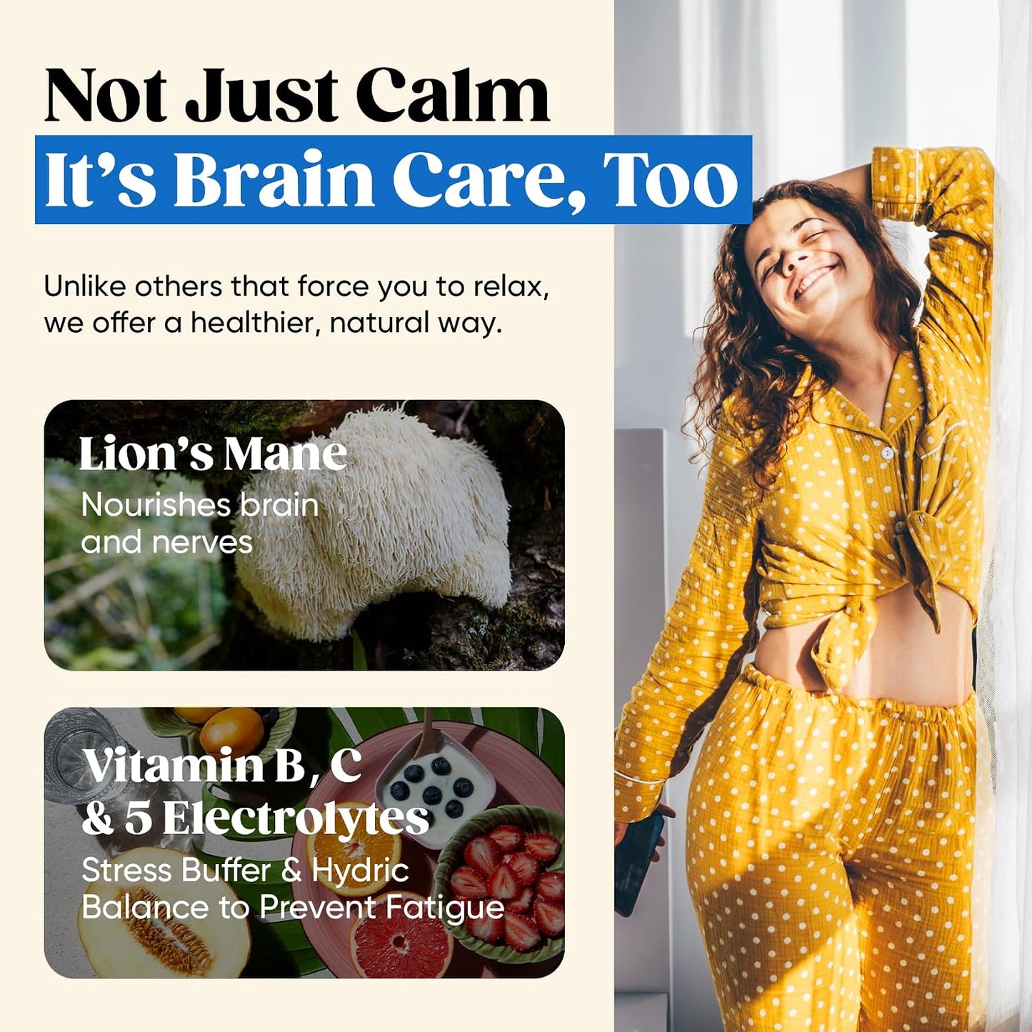 Venture Pal Calm Drink Mix, 12-in-1 Cortisol Reducer & Sleep Aid | Magnesium Glycinate, Ashwagandha, L-Theanine & Vitamin D, Calm Magnesium Powder for Relax & Focus, No Sugar, Non GMO