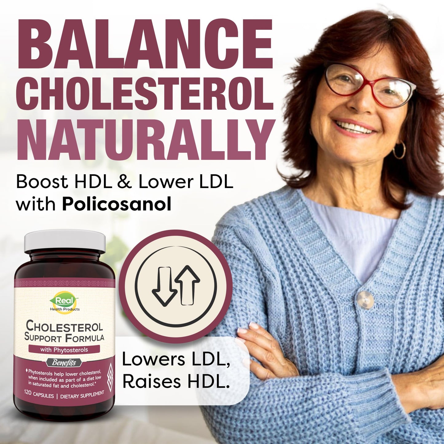 Advanced Cholesterol Health Complex with Plant Sterols. Cholesterol & Lipid Support Supplement for Healthy Heart & Cholesterol Levels for Men & Women. 120 Capsules RHP buy supplements Au