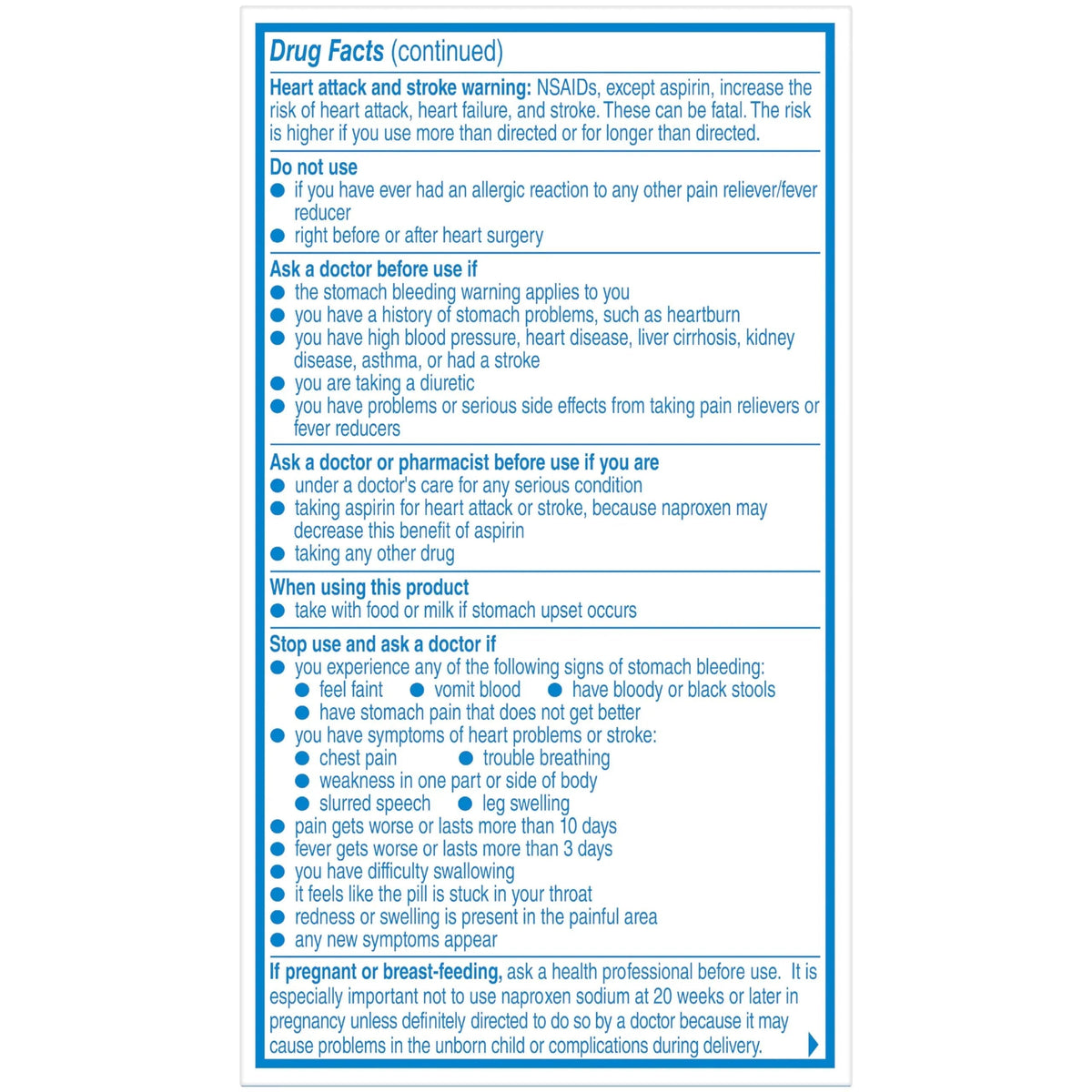 Aleve Pain Relief Naproxen Sodium Caplets ‐ 50 Count AleveBuy Supplements Australia