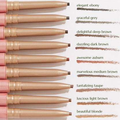 Chella Eyebrow Pencil – Easy-to-Use Brow Definer for Shaping, Filling & Blending – Long-Wear Deep Brown Eyebrow Pencils for Women with Precise Tip (Deep Brown) ChellaBuy Supplements Australia