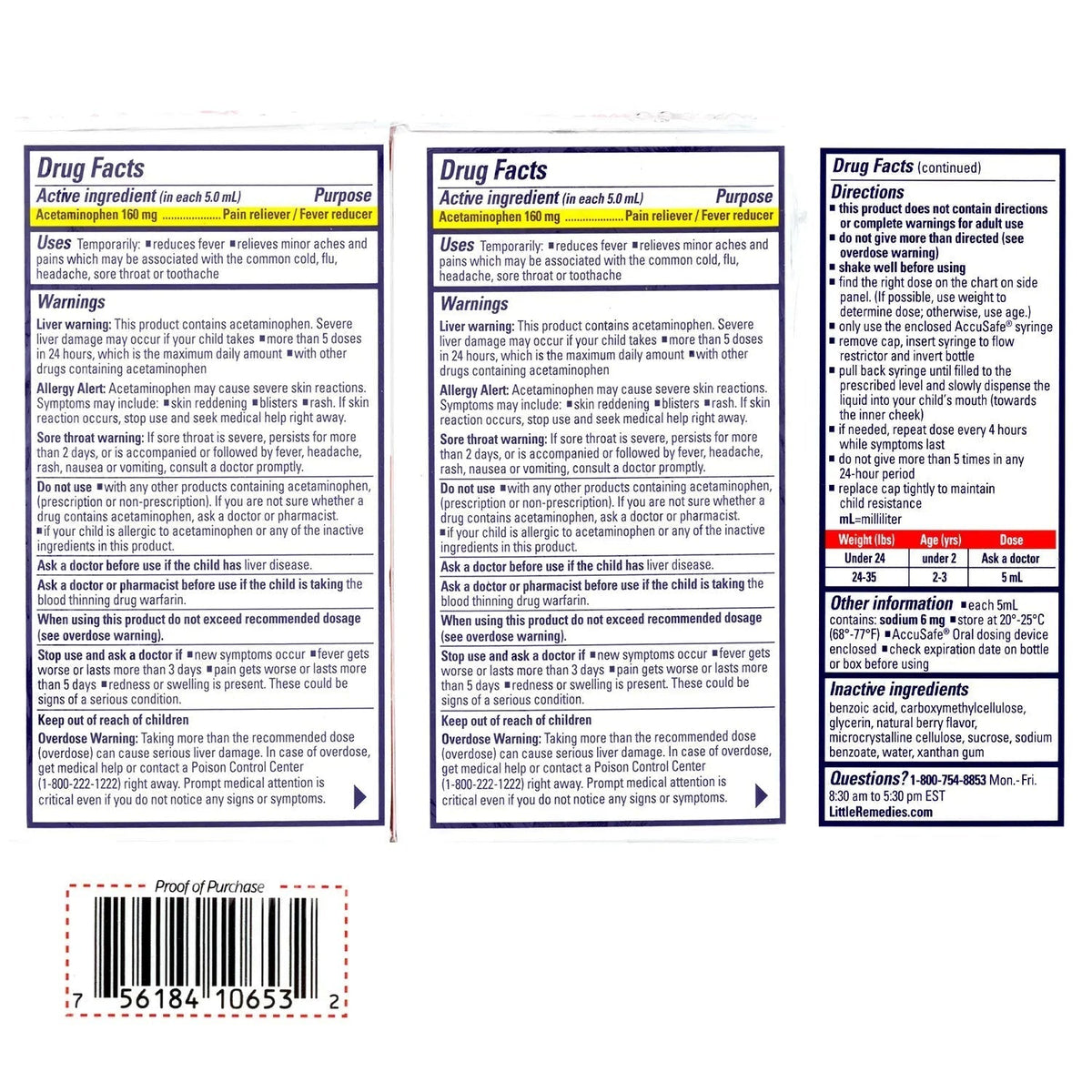 Little Remedies Infant Fever & Pain Reliever with Acetaminophen, Baby Medicine with No Artificial Sweeteners, Flavors or Dyes, Natural Berry Flavor, 2 Fl Oz, Pack of 2 Little RemediesBuy Supplements Australia