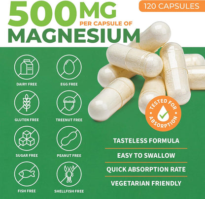 ForestLeaf Riboflavin & Magnesium Migraine Supplement - Riboflavin 400mg for Headache Relief - Ultimate Magnesium Bundle with B2 Vitamin 400mg for Headache Migraine Relief Capsules