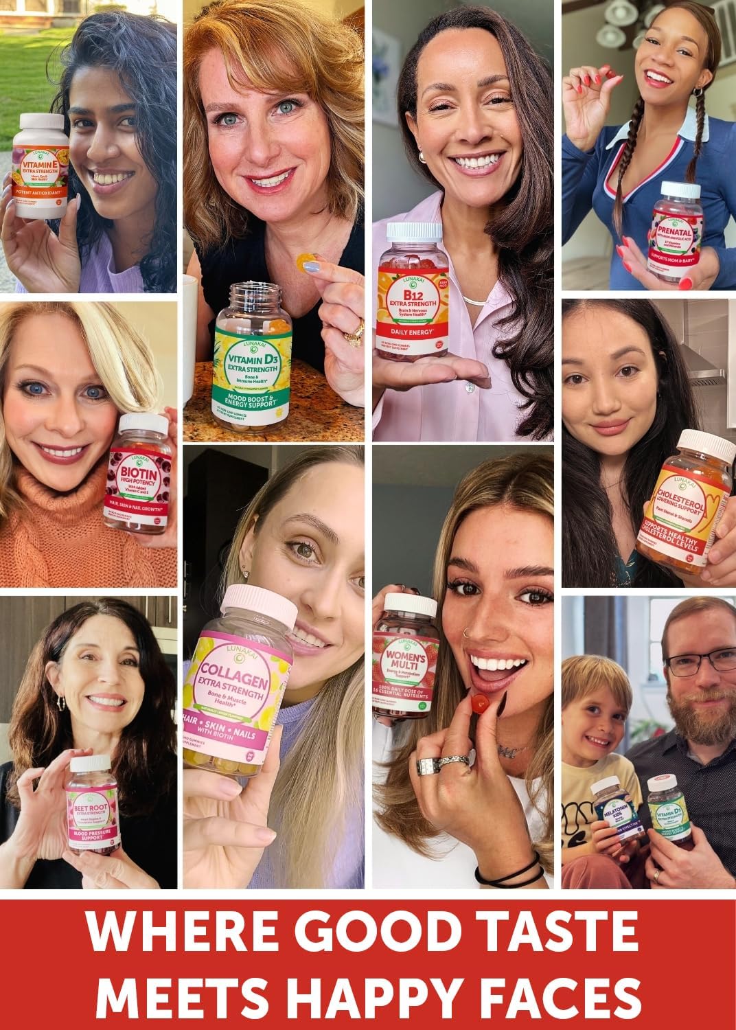 Lunakai USA Made Vitamin B12 Gummies for Adults 50+, 3000mcg, 60ct | Non-GMO, Vegan B12 Supplement for Energy Metabolism & Daily Vitality Support - Tasty & Non-Sticky Gummies