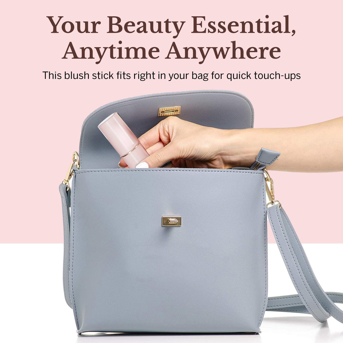 BeautiHome Blush Stick for Cheeks & Lips Multistick Cream Blush- Easy to Apply & Blend- Infused with Nourishing Ingredients for your Skin Compact Travel Size Makeup (Misty Rose, Small) BeautiHomeBuy Supplements Australia
