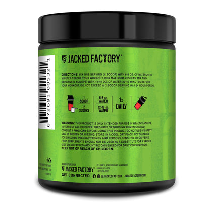 Jacked Factory NITROSURGE Pre Workout Supplement - Endless Energy, Instant Strength Gains, Clear Focus, Intense Pumps - NO Booster & Preworkout Powder with Beta Alanine