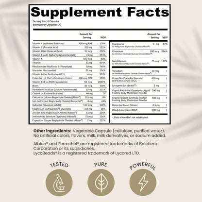 HPD Rx ONE Immunity Boost Multivitamin Supplements for Women and Men | Advanced Immunity Defense Support | Helps Immune Response | 1-Month Supply, 180 Capsules, Pack of 1 HPD Rx buy supplements Au