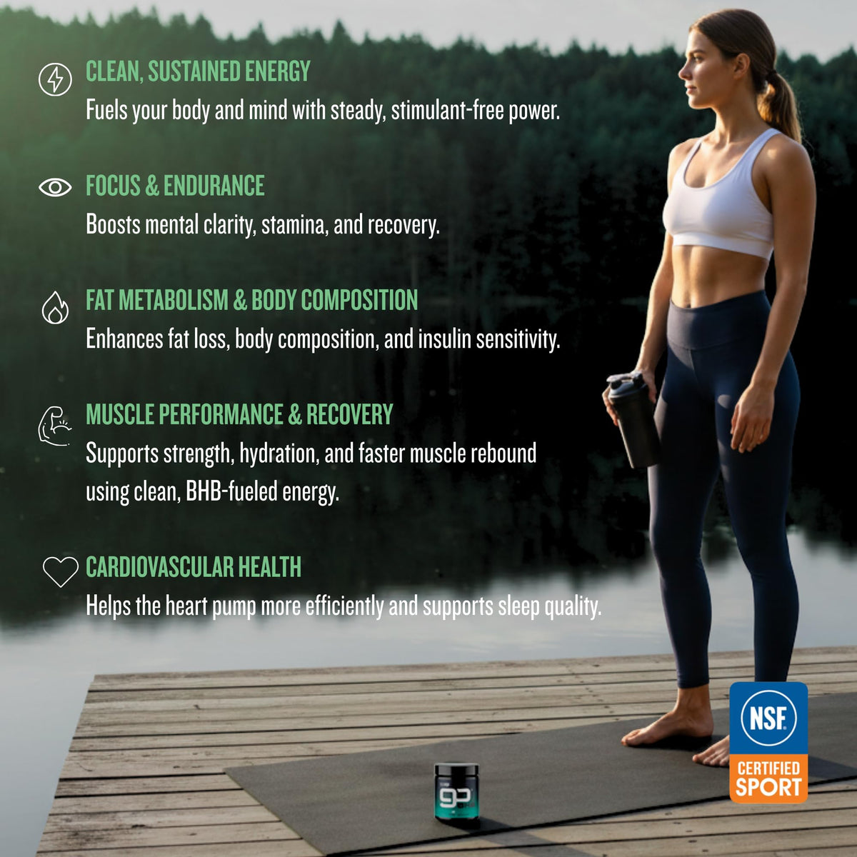 CleanForm Nutrition goBHB® Clean Energy Powder | NSF Sport Certified | Cellular Fuel with BHB Salts | Enhances Endurance, Mental Clarity, Hydration & Recovery | No Caffeine or Sugar | Neutral Flavor CleanForm NutritionBuy Supplements Australia