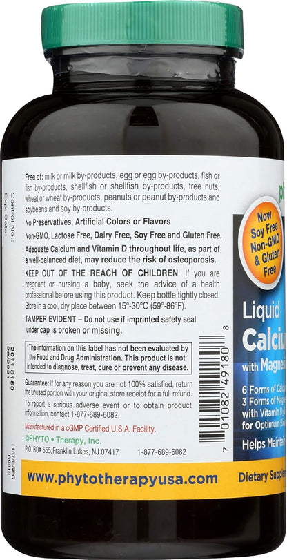 Phytotherapy Rx Calcium Liquid Softgel - 180 per Pack - 1 Each.