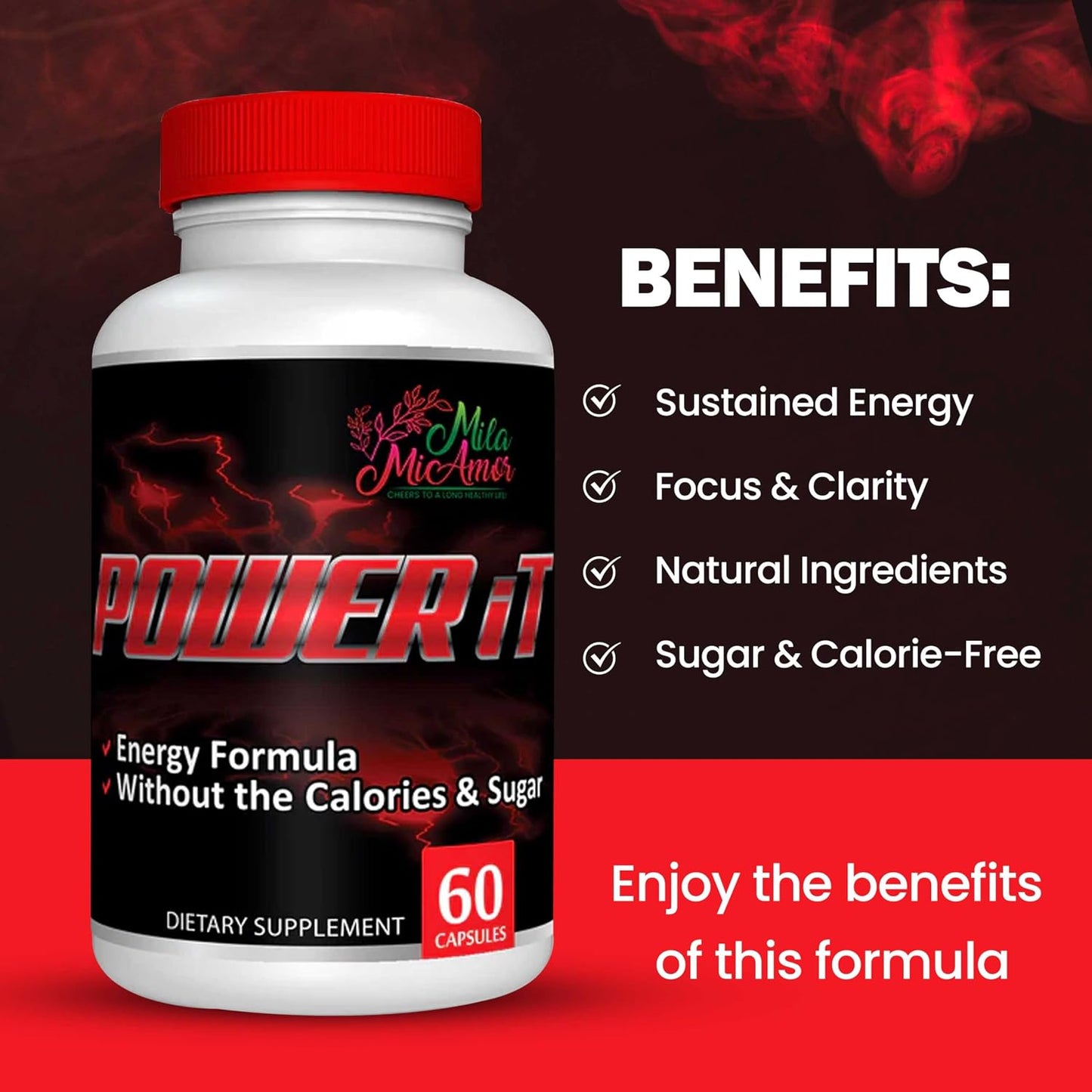 Power It – Daily Wellness Support with Key Ingredients – No Added Sugar – 60 Capsules