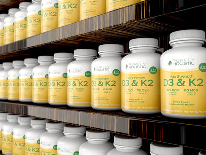 Vitamin D3 K2, 150 Servings, 5000iu D3 + 90mcg K2, Bone & Immune Support | Energy & Heart Health Support, High Absorption & Non-GMO, Once-Daily Vitamin Supplement, 150 D3K2 Capsules (5 Month Supply)