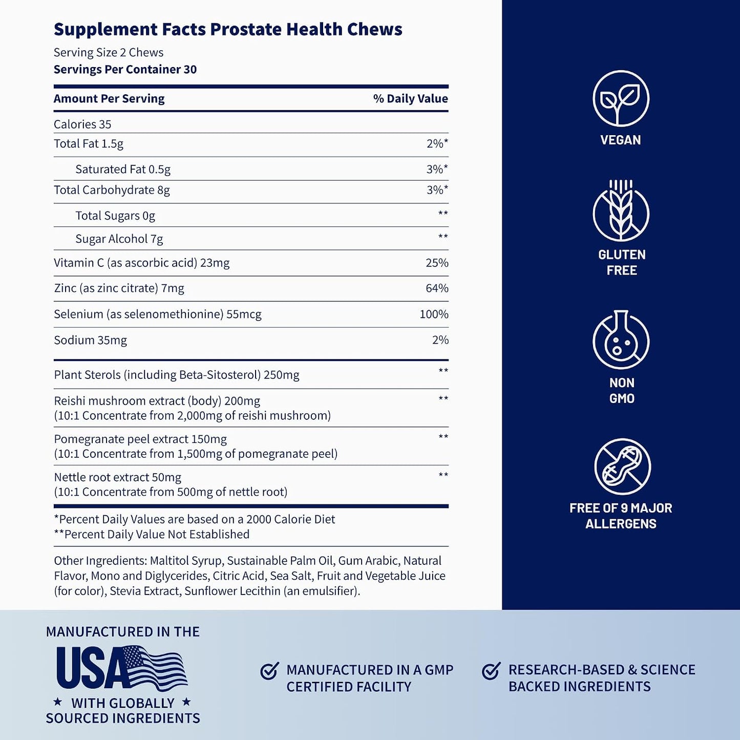 Snap Supplements Prostate Health Supplement for Men, 60 Sugar-Free Chews | Plant Sterols, Nettle Root & Reishi Mushroom - Supports Prostate and Urinary Wellness, Pomegranate-Berry Flavor, Vegan