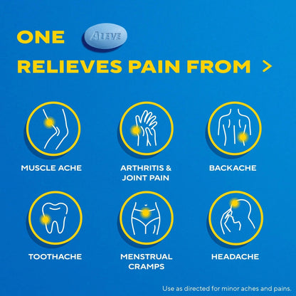 Aleve Pain Relief Naproxen Sodium Caplets ‐ 50 Count AleveBuy Supplements Australia