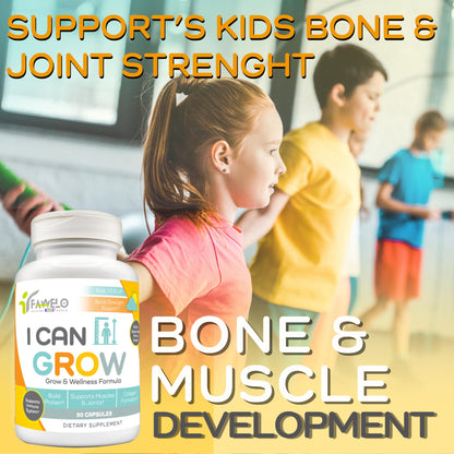 I Can Grow (3 Pack) Height Boosters for Kids 10+, Teen Vitamins for tru Height - Natural Growth Supplement for Optimal Development - Supports Bone Strength and Immune Health with Colostrum Fawelo buy supplements Au
