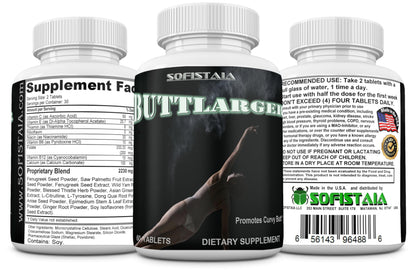 BEAUTIFYEM Sofistaia BUTTLARGER Natural Enhancement Supplement, 60 Tablets, Essential Nutrients for Curves and Confidence BEAUTIFYEM buy supplements Au